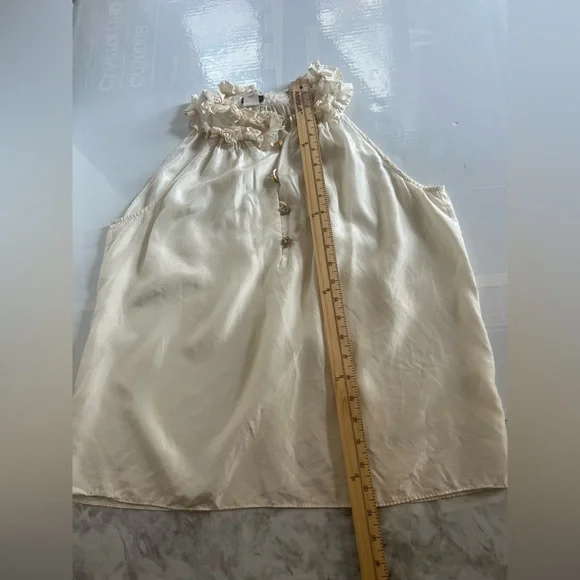 J. Crew Ivory Silk Blouse - Picture 7 of 8